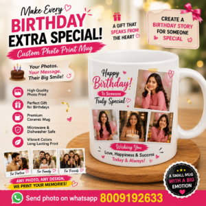 Personalized Birthday Mug | Custom Photo Printed Coffee Mug | Birthday Gift for Him & Her